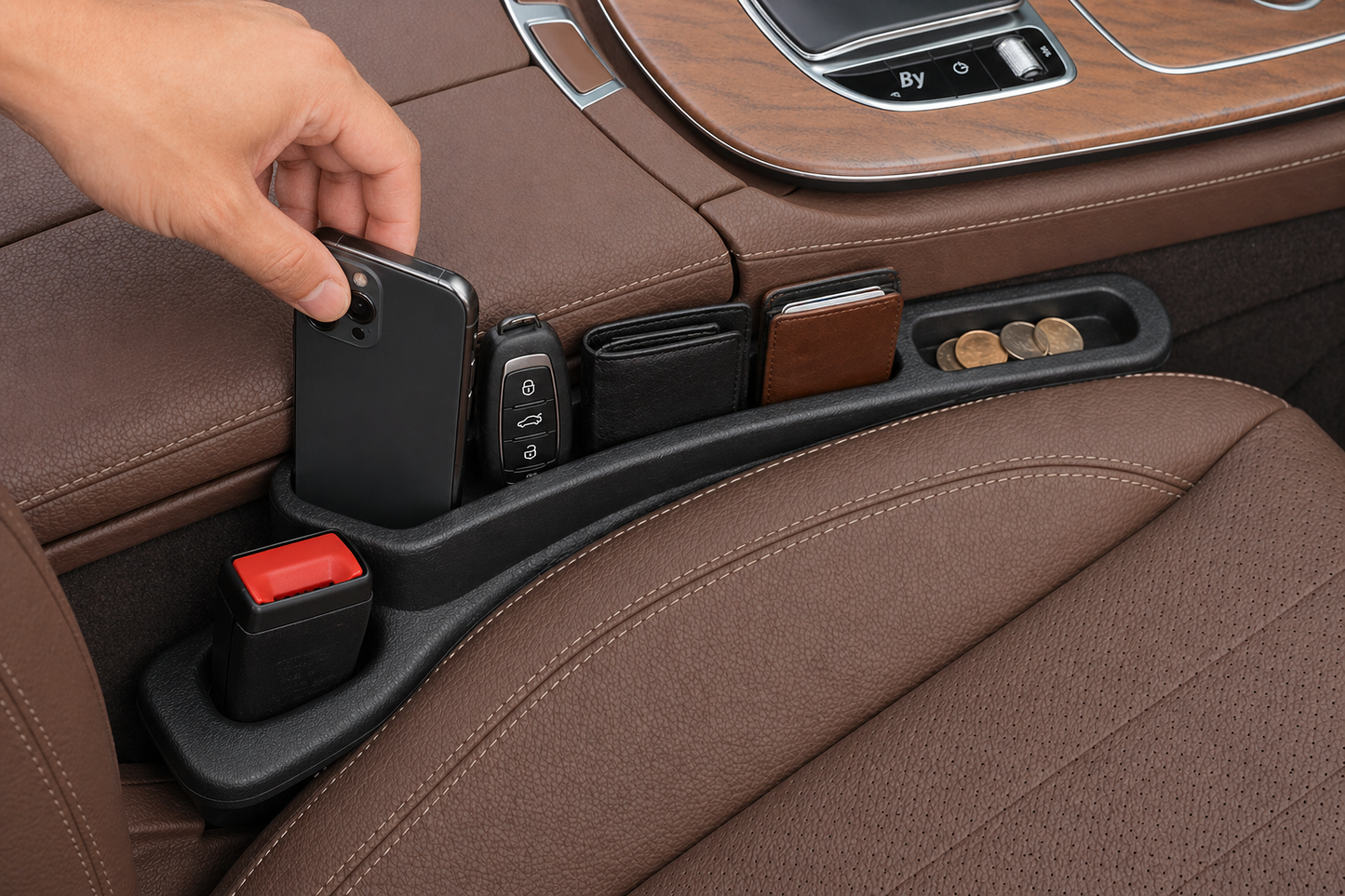منظم فراغ مقعد السيارة - قطعتين